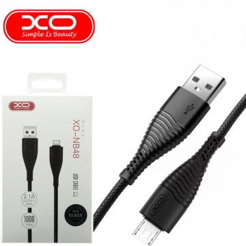 USB кабель XO NB48 micro USB 1m черный в Одессе