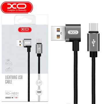 USB кабель XO NB31 Type-C 1m черный в Одессе