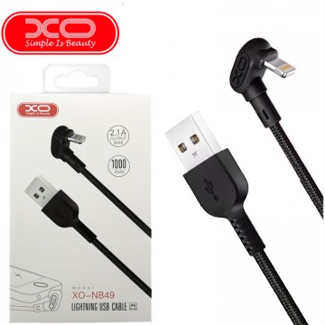 USB кабель XO NB49 Lightning 1m черный в Одессе