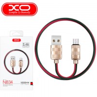 USB кабель XO NB34 micro USB 1m золотистый