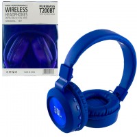 Bluetooth наушники с микрофоном JBL T200BT синие
