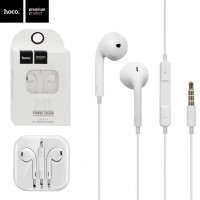 Наушники с микрофоном Hoco M1 Original series Earphone for Apple белые