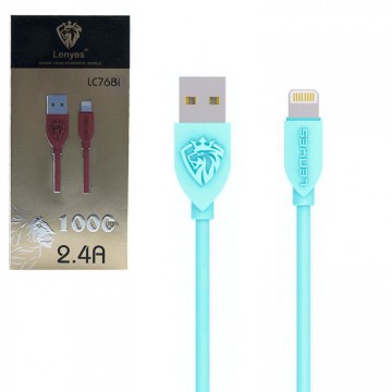 USB кабель Lenyes LC768i Lightning 1m голубой в Одессе