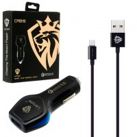 Автомобильное зарядное устройство Lenyes CA819 QC3.0 1USB 2.4A micro-USB black