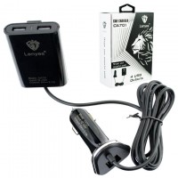 Автомобильное зарядное устройство Lenyes CA701 4USB 2.1A black