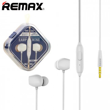 Наушники с микрофоном Remax RM-550 белые в Одессе