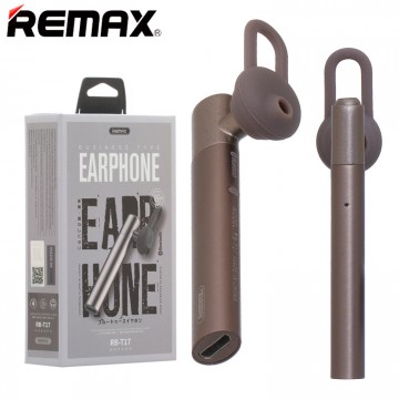 Bluetooth гарнитура Remax RB-T17 коричневая в Одессе