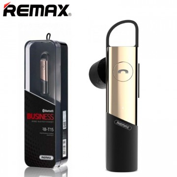 Bluetooth гарнитура Remax RB-T15 золотистая в Одессе