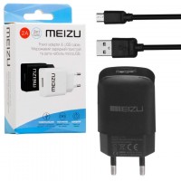 Сетевое зарядное устройство Meizu YJ-06 1USB 2.0A micro-USB black