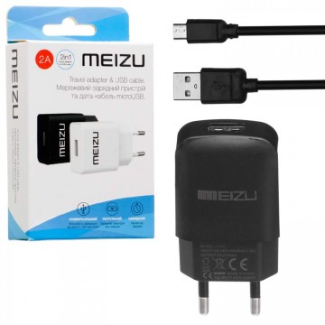 Сетевое зарядное устройство Meizu YJ-06 1USB 2.0A micro-USB black в Одессе