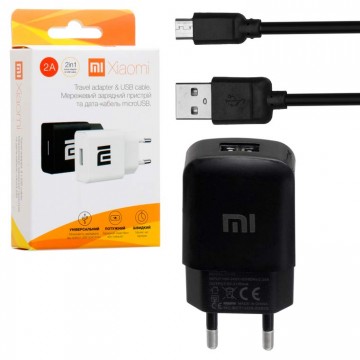 Сетевое зарядное устройство Xiaomi YJ-06 1USB 2.0A micro-USB black в Одессе