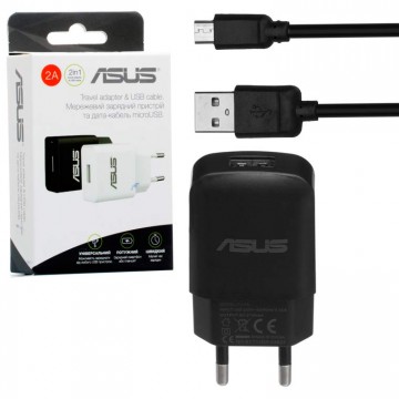 Сетевое зарядное устройство Asus YJ-06 1USB 2.0A micro-USB black в Одессе