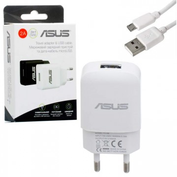 Сетевое зарядное устройство Asus YJ-06 1USB 2.0A micro-USB white в Одессе