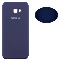 Чехол Silicone Cover Full Samsung J4 Plus 2018 J415 синий