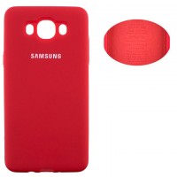 Чехол Silicone Cover Full Samsung J7 2016 J710 красный