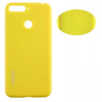 Чехол Silicone Cover Full Huawei Y6 2018, Y6 Prime 2018, Honor 7A Pro желтый в Одессе