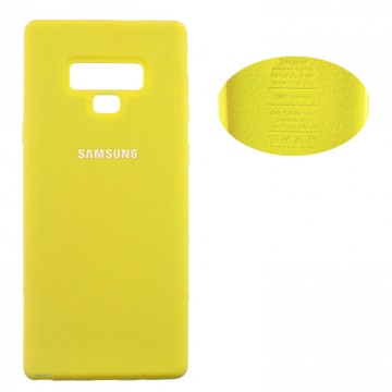 Чехол Silicone Cover Full Samsung Note 9 N960 желтый в Одессе