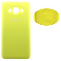 Чехол Silicone Cover Full Samsung J5 2016 J510 желтый