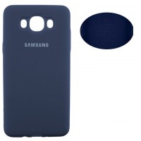 Чехол Silicone Cover Full Samsung J7 2016 J710 синий