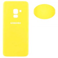 Чехол Silicone Cover Full Samsung J6 2018 J600 желтый