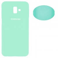 Чехол Silicone Cover Full Samsung J6 Plus 2018 J610 бирюзовый