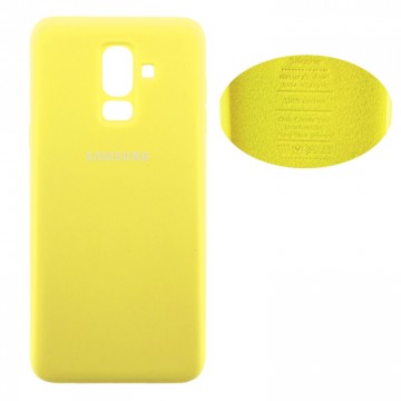 Чехол Silicone Cover Full Samsung J8 2018 J810 желтый в Одессе