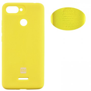 Чехол Silicone Cover Full Xiaomi Redmi 6 желтый в Одессе