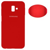 Чехол Silicone Cover Full Samsung J6 Plus 2018 J610 красный