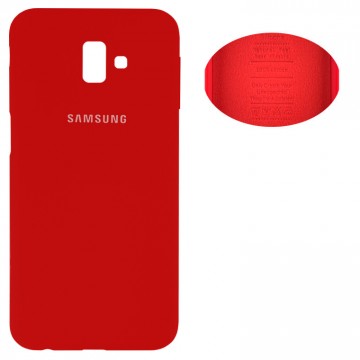 Чехол Silicone Cover Full Samsung J6 Plus 2018 J610 красный в Одессе