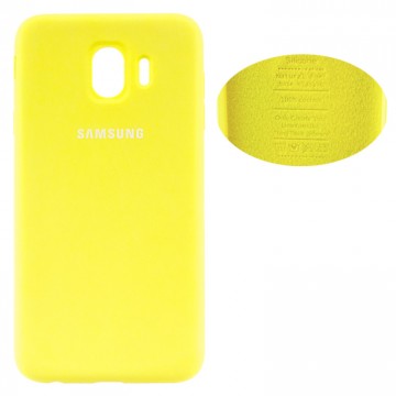 Чехол Silicone Cover Full Samsung J4 2018 J400 желтый в Одессе