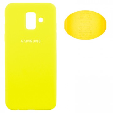 Чехол Silicone Cover Full Samsung A6 2018 A600 желтый в Одессе