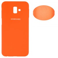 Чехол Silicone Cover Full Samsung J6 Plus 2018 J610 оранжевый