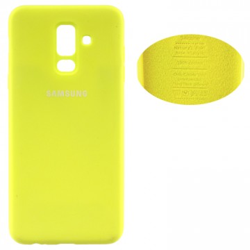 Чехол Silicone Cover Full Samsung A6 Plus 2018 A605 желтый в Одессе