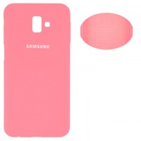 Чехол Silicone Cover Full Samsung J6 Plus 2018 J610 розовый