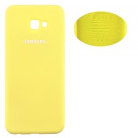 Чехол Silicone Cover Full Samsung J4 Plus 2018 J415 желтый