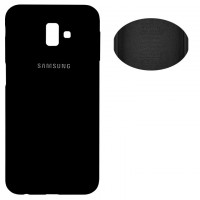 Чехол Silicone Cover Full Samsung J6 Plus 2018 J610 черный