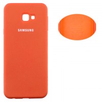 Чехол Silicone Cover Full Samsung J4 Plus 2018 J415 оранжевый