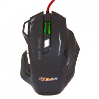 Мышь проводная Avan G2 Gaming игровая с подсветкой черная