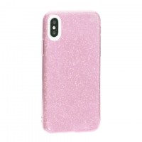 Чехол силиконовый Shine Apple Iphone XR розовый