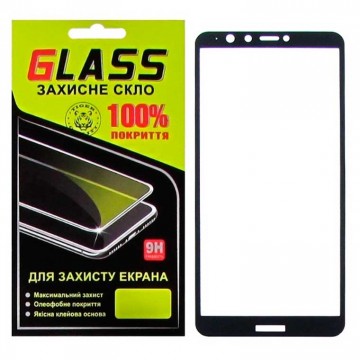 Защитное стекло Full Glue Huawei Y9 2018, Enjoy 8 Plus black Glass в Одессе