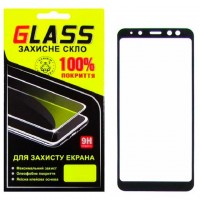 Защитное стекло Full Glue Samsung A8 2018 A530 black Glass