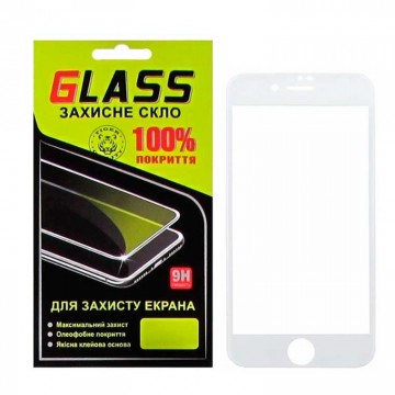 Защитное стекло Full Glue Apple iPhone 7, iPhone 8 white Glass в Одессе