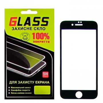 Защитное стекло Full Glue Apple iPhone 7, iPhone 8 black Glass в Одессе