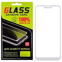 Защитное стекло Full Glue Xiaomi Redmi 6 Pro, Mi A2 Lite white Glass