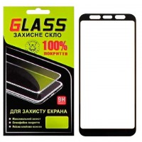 Защитное стекло Full Glue Samsung J4 Plus 2018 J415, J6 Plus 2018 J610 black Glass