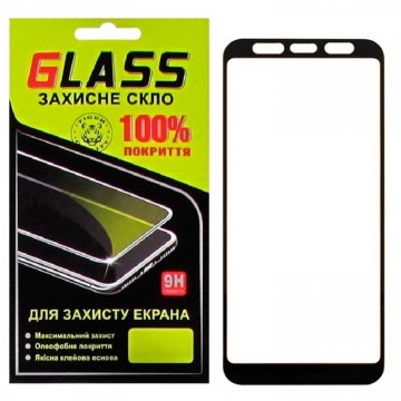 Защитное стекло Full Glue Samsung J4 Plus 2018 J415, J6 Plus 2018 J610 black Glass в Одессе