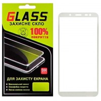 Защитное стекло Full Glue Samsung J6 2018 J600 white Glass