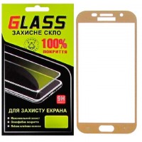 Защитное стекло Full Glue Samsung A5 2017 A520 gold Glass