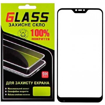 Защитное стекло Full Screen Xiaomi Redmi 6 Pro, Mi A2 Lite black Glass в Одессе