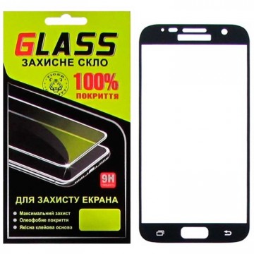 Защитное стекло Full Screen Samsung S7 G930 black Glass в Одессе